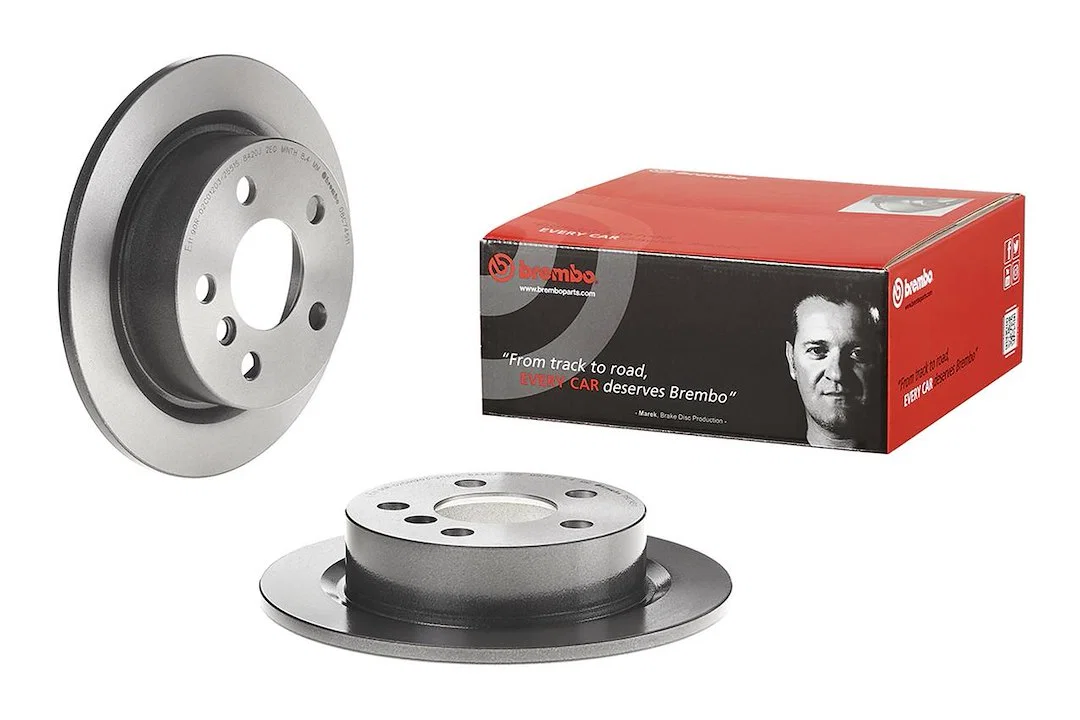 08C74511C02 – BREMBO Brake Rotor, Solid One Piece Design Wheel Bolt Pattern 5 x 112 Millimeter 259 Millimeter Diamete...